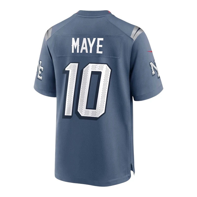 New England Patriots Drake Maye Storm Blue Rivalries Collection Nike Game Jersey