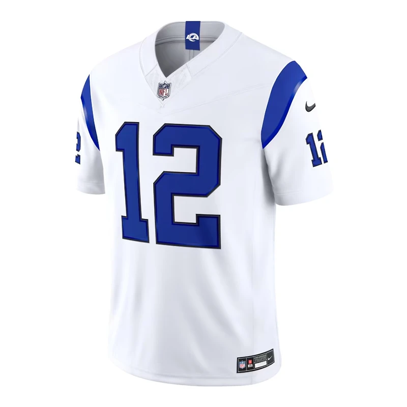Los Angeles Rams Puka Nacua Fearsome White Alternate Nike Vapor F.U.S.E Stitched Limited Jersey