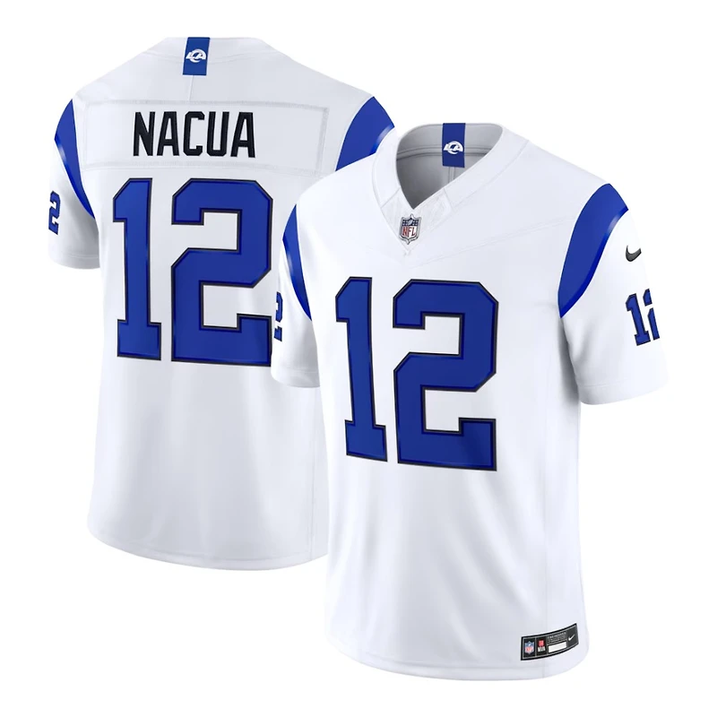Los Angeles Rams Puka Nacua Fearsome White Alternate Nike Vapor F.U.S.E Stitched Limited Jersey
