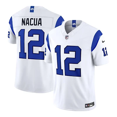 Los Angeles Rams Puka Nacua Fearsome White Alternate Nike Vapor F.U.S.E Stitched Limited Jersey