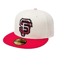 San Francisco Giants Chrome and Red 2007 All Star Game Patch Pink UV New Era 59FIFTY Fitted Hat