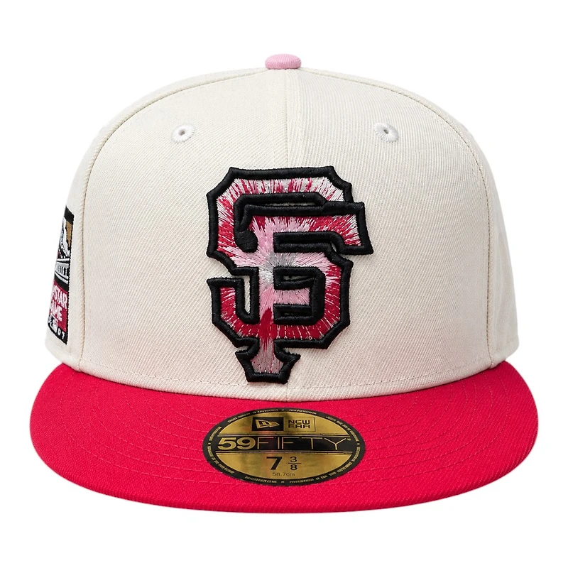 San Francisco Giants Chrome and Red 2007 All Star Game Patch Pink UV New Era 59FIFTY Fitted Hat