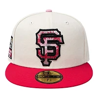 San Francisco Giants Chrome and Red 2007 All Star Game Patch Pink UV New Era 59FIFTY Fitted Hat