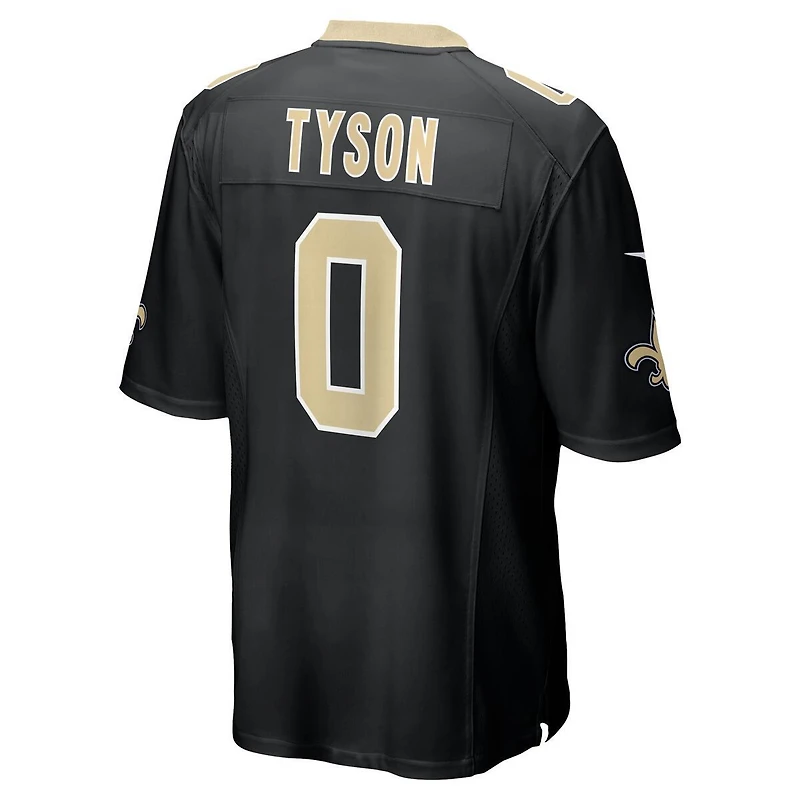 New Orleans Saints Jordyn Tyson Black Nike Game Jersey