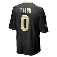 New Orleans Saints Jordyn Tyson Black Nike Game Jersey
