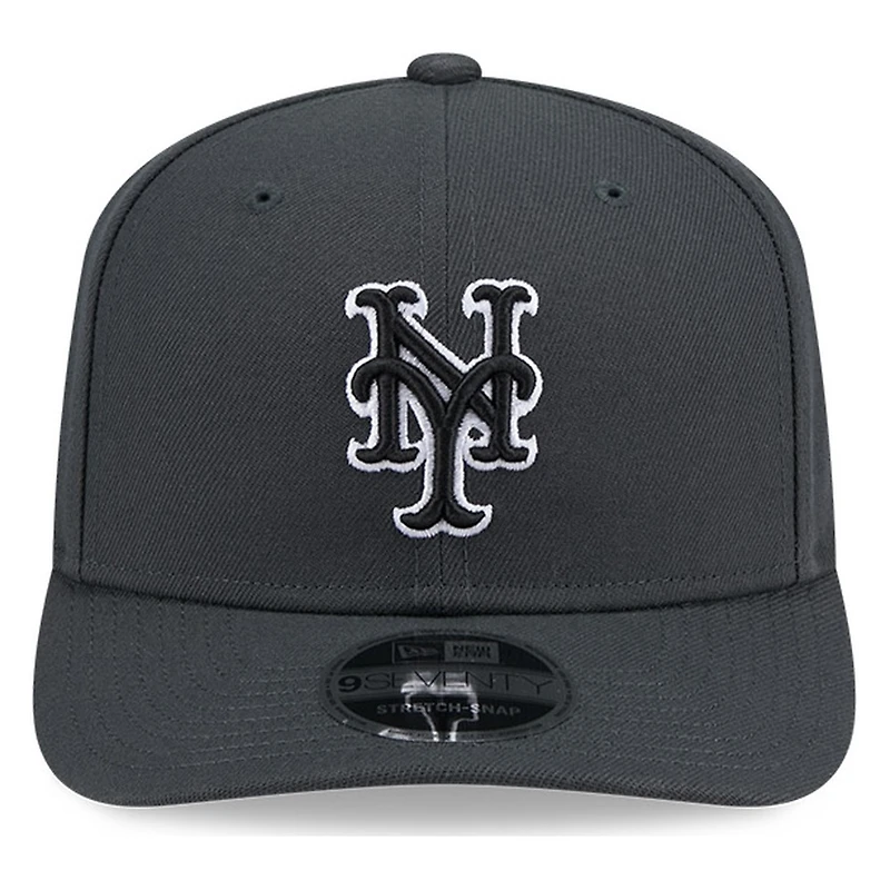 New York Mets Dark Gray New Era 9SEVENTY Snapback Hat
