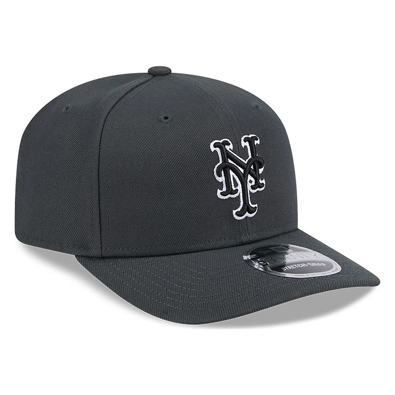 New York Mets Dark Gray New Era 9SEVENTY Snapback Hat