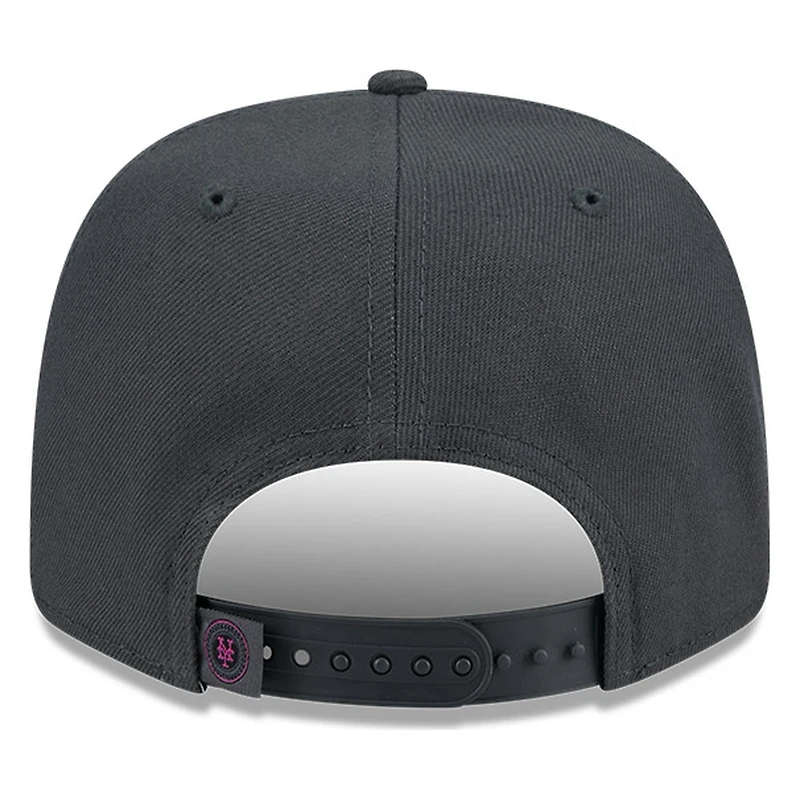 New York Mets Dark Gray New Era 9SEVENTY Snapback Hat