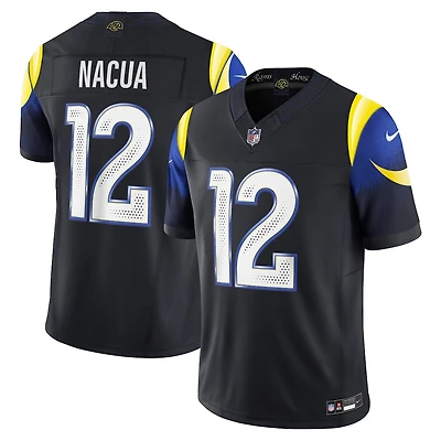 Los Angeles Rams Puka Nacua Rivalries Collection Black Nike Vapor F.U.S.E Stitched Limited Jersey