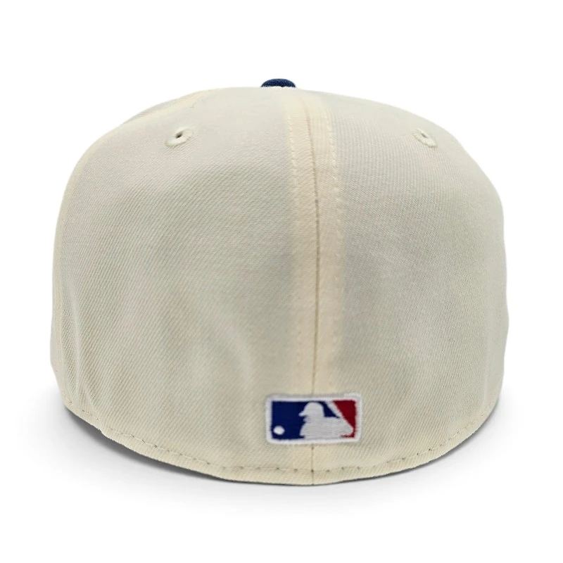 Los Angeles Dodgers Chrome Indigo Blue  2T Leon the Lab Back to Champs Patch Grey UV New Era 59FIFTY Fitted Hat
