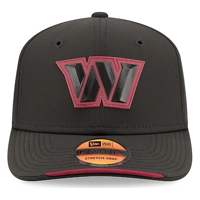 Washington Commanders Black 2026 NFL Sideline New Era 9SEVENTY Adjustable Snapback Hat
