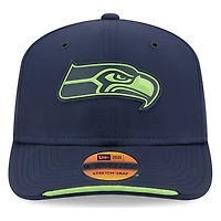 Seattle Seahawks Navy 2026 NFL Sideline New Era 9SEVENTY Adjustable Snapback Hat