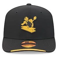 Pittsburgh Steelers Black Historic Throwback 2026 NFL Sideline New Era 9SEVENTY Adjustable Snapback Hat