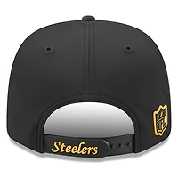 Pittsburgh Steelers Black Historic Throwback 2026 NFL Sideline New Era 9SEVENTY Adjustable Snapback Hat