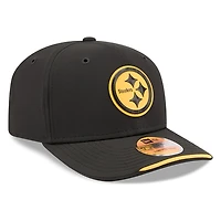 Pittsburgh Steelers Black 2026 NFL Sideline New Era 9SEVENTY Adjustable Snapback Hat
