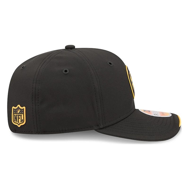 Pittsburgh Steelers Black 2026 NFL Sideline New Era 9SEVENTY Adjustable Snapback Hat