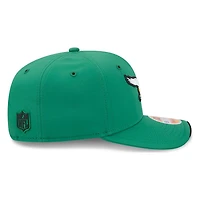 Philadelphia Eagles Green Historic Throwback 2026 NFL Sideline New Era 9SEVENTY Adjustable Snapback Hat