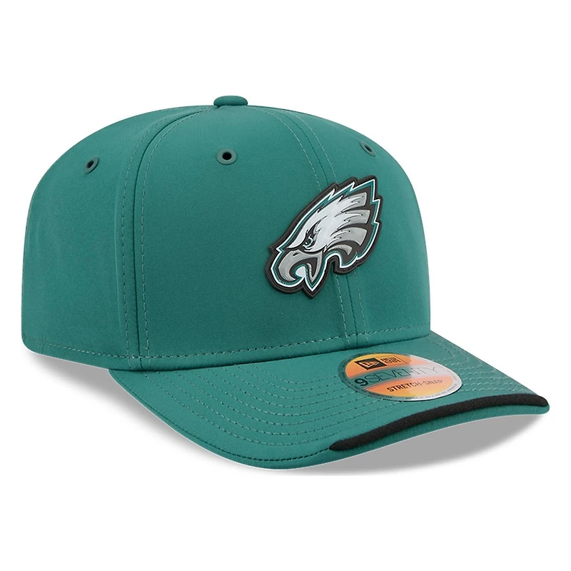 Philadelphia Eagles Green 2026 NFL Sideline New Era 9SEVENTY Adjustable Snapback Hat