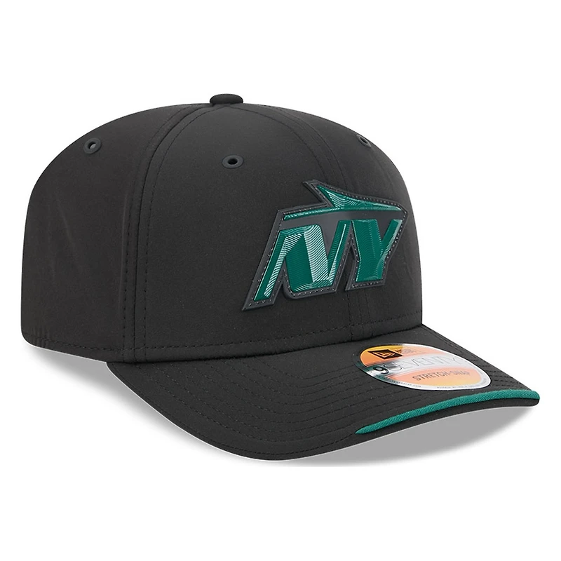 New York Jets Black 2026 NFL Sideline New Era 9SEVENTY Adjustable Snapback Hat