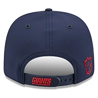 New York Giants Navy Historic Throwback 2026 NFL Sideline New Era 9SEVENTY Adjustable Snapback Hat