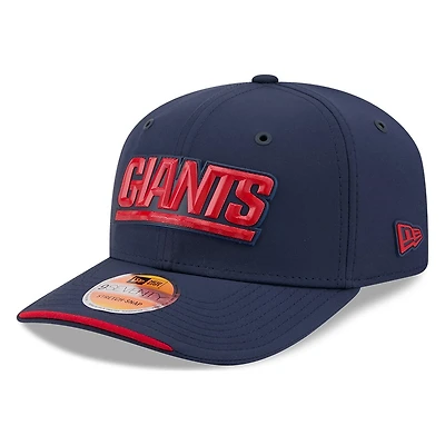 New York Giants Navy Historic Throwback 2026 NFL Sideline New Era 9SEVENTY Adjustable Snapback Hat