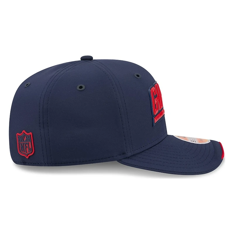 New York Giants Navy Historic Throwback 2026 NFL Sideline New Era 9SEVENTY Adjustable Snapback Hat