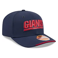 New York Giants Navy Historic Throwback 2026 NFL Sideline New Era 9SEVENTY Adjustable Snapback Hat
