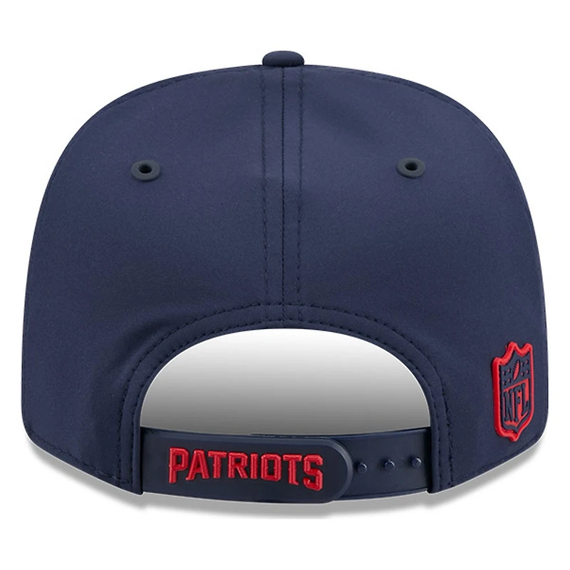 New England Patriots Navy 2026 NFL Sideline New Era 9SEVENTY Adjustable Snapback Hat