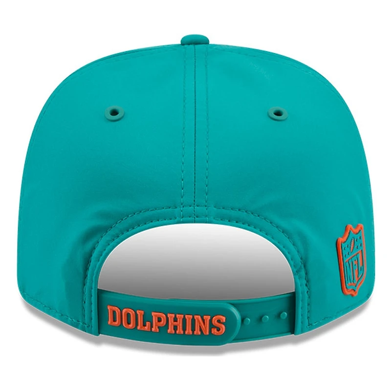 Miami Dolphins Teal Historic Throwback 2026 NFL Sideline New Era 9SEVENTY Adjustable Snapback Hat