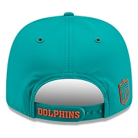 Miami Dolphins Teal Historic Throwback 2026 NFL Sideline New Era 9SEVENTY Adjustable Snapback Hat
