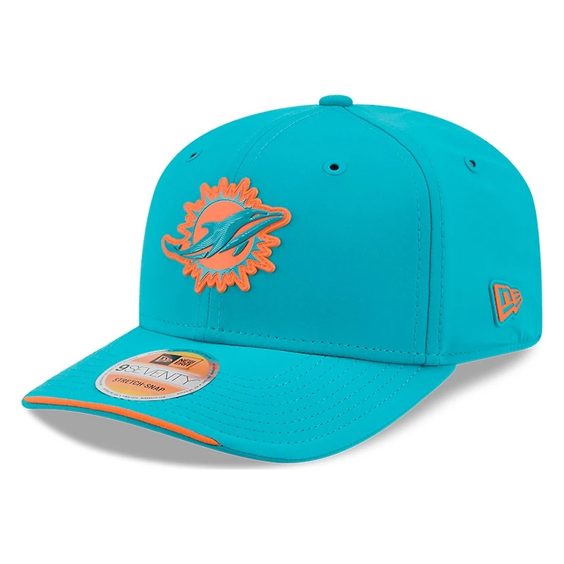 Miami Dolphins Teal 2026 NFL Sideline New Era 9SEVENTY Adjustable Snapback Hat