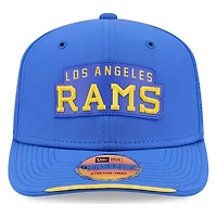Los Angeles Rams Royal Blue Historic Throwback 2026 NFL Sideline New Era 9SEVENTY Adjustable Snapback Hat