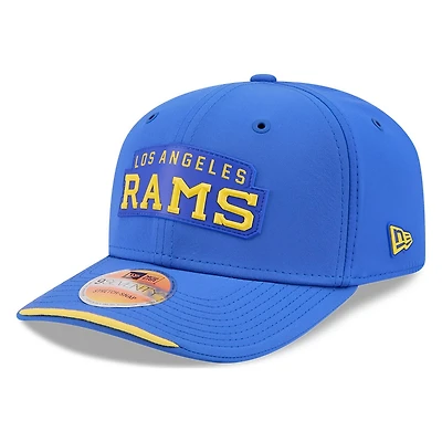 Los Angeles Rams Royal Blue Historic Throwback 2026 NFL Sideline New Era 9SEVENTY Adjustable Snapback Hat