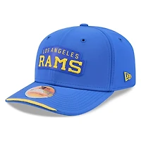 Los Angeles Rams Royal Blue Historic Throwback 2026 NFL Sideline New Era 9SEVENTY Adjustable Snapback Hat