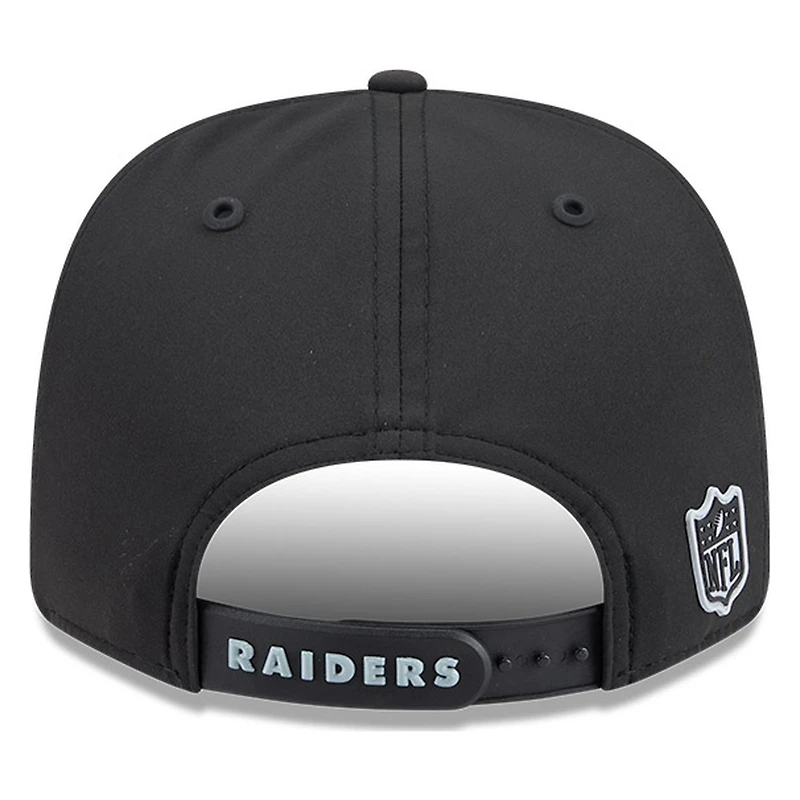 Las Vegas Raiders Black Historic Throwback 2026 NFL Sideline New Era 9SEVENTY Adjustable Snapback Hat