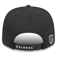 Las Vegas Raiders Black Historic Throwback 2026 NFL Sideline New Era 9SEVENTY Adjustable Snapback Hat