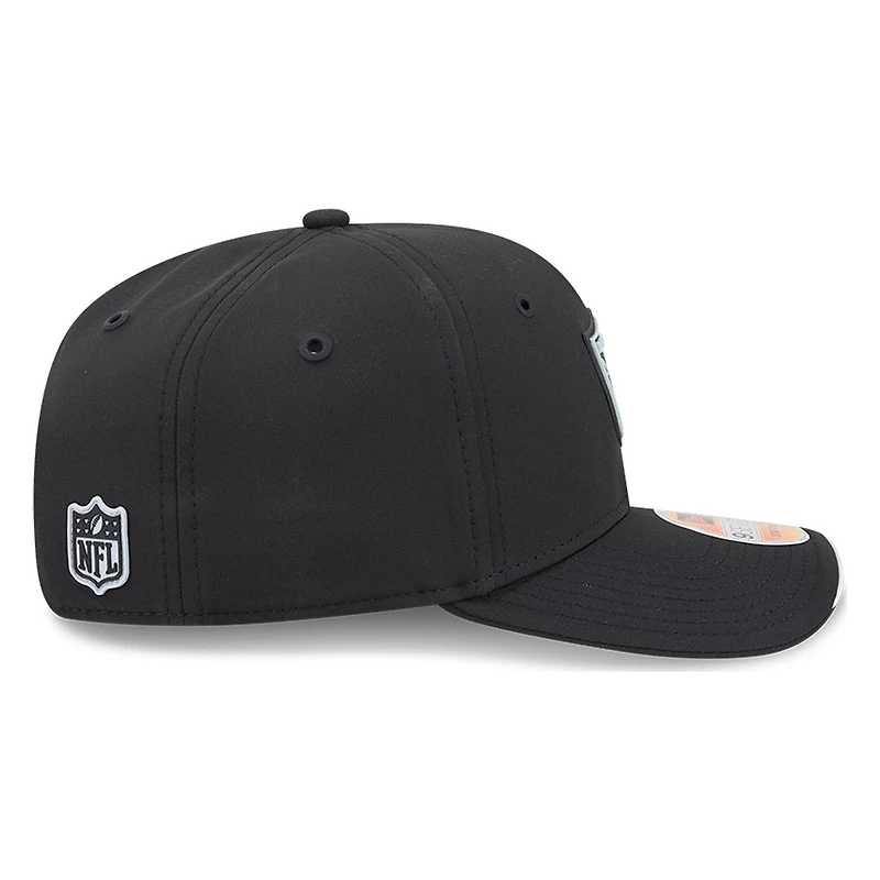 Las Vegas Raiders Black 2026 NFL Sideline New Era 9SEVENTY Adjustable Snapback Hat