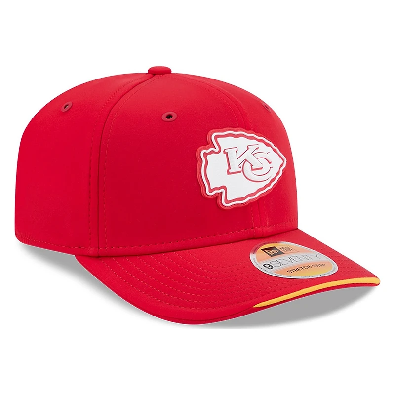 Kansas City Chiefs Red 2026 NFL Sideline New Era 9SEVENTY Adjustable Snapback Hat