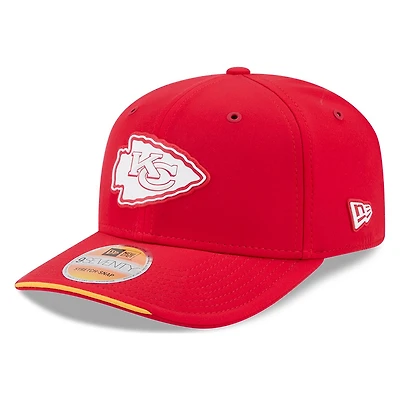 Kansas City Chiefs Red 2026 NFL Sideline New Era 9SEVENTY Adjustable Snapback Hat