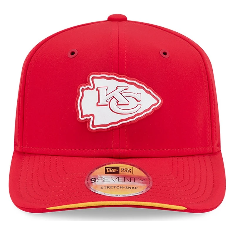 Kansas City Chiefs Red 2026 NFL Sideline New Era 9SEVENTY Adjustable Snapback Hat