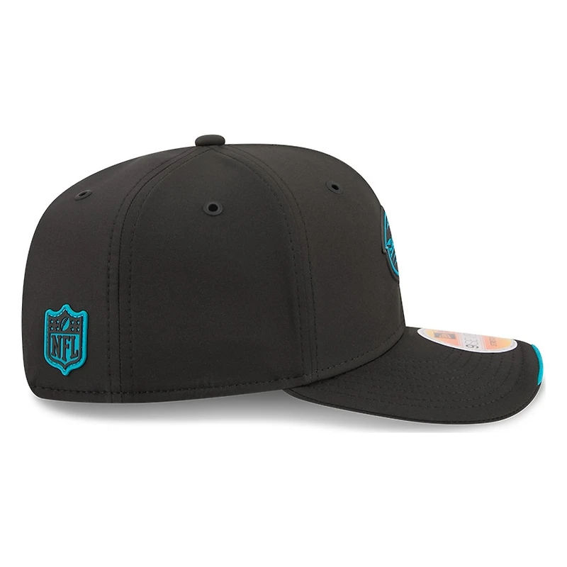 Jacksonville Jaguars Black Alternate Logo 2026 NFL Sideline New Era 9SEVENTY Adjustable Snapback Hat