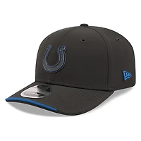 Indianapolis Colts Black 2026 NFL Sideline New Era 9SEVENTY Adjustable Snapback Hat