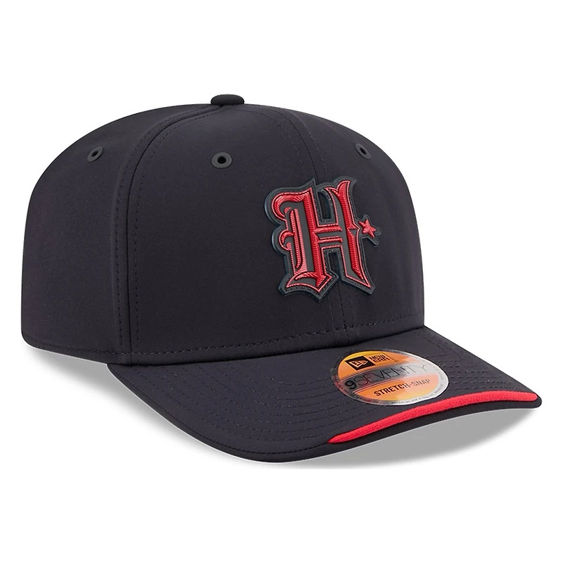 Houston Texans Navy H-Town Logo 2026 NFL Sideline New Era 9SEVENTY Adjustable Snapback Hat