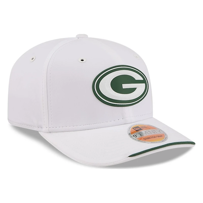 Green Bay Packers White 2026 NFL Sideline New Era 9SEVENTY Adjustable Snapback Hat