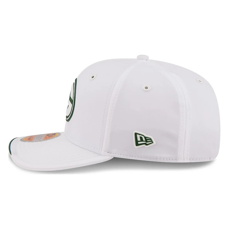 Green Bay Packers White 2026 NFL Sideline New Era 9SEVENTY Adjustable Snapback Hat