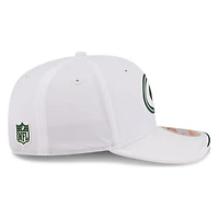 Green Bay Packers White 2026 NFL Sideline New Era 9SEVENTY Adjustable Snapback Hat