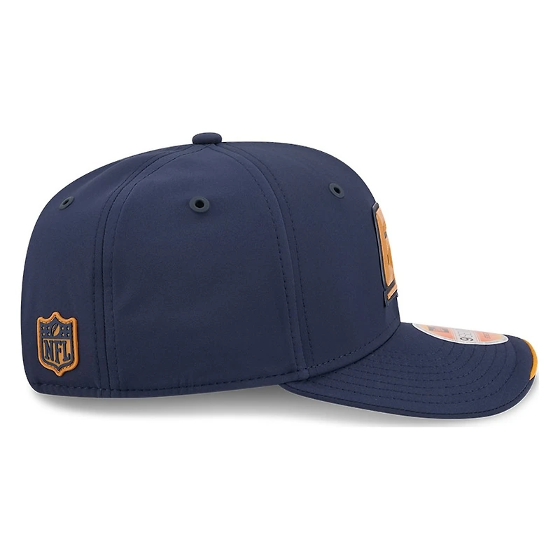 Green Bay Packers Navy Historic Throwback 2026 NFL Sideline New Era 9SEVENTY Adjustable Snapback Hat