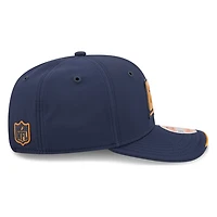 Green Bay Packers Navy Historic Throwback 2026 NFL Sideline New Era 9SEVENTY Adjustable Snapback Hat