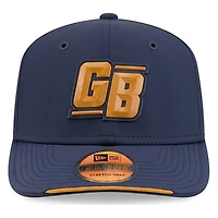 Green Bay Packers Navy Historic Throwback 2026 NFL Sideline New Era 9SEVENTY Adjustable Snapback Hat