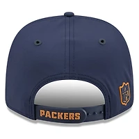 Green Bay Packers Navy Historic Throwback 2026 NFL Sideline New Era 9SEVENTY Adjustable Snapback Hat